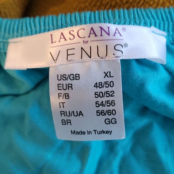 Lascana for venus aqua blue top new xl - Picture 4 of 4